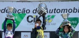 Aos 8 anos, Augustus Toniolo estreia com pole e duas vitórias na Copa Interlagos de Kart