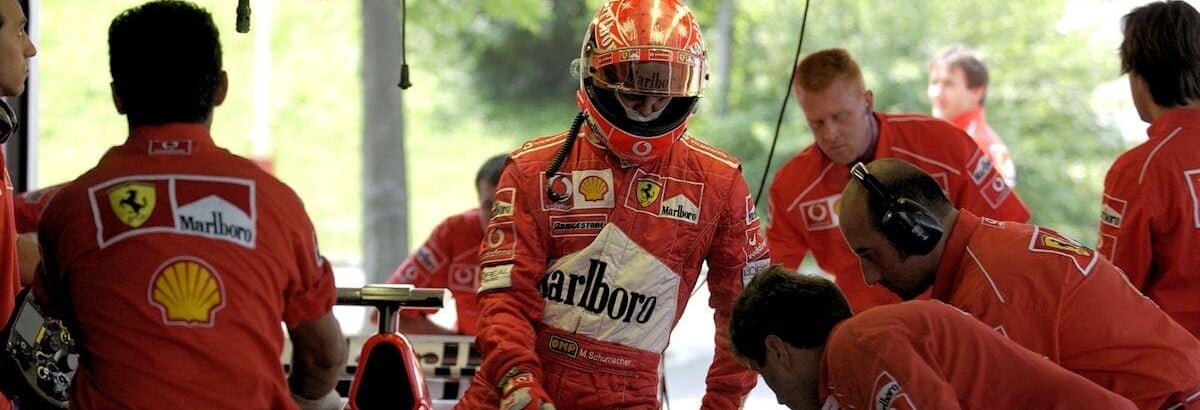 F1: Macacão histórico de Schumacher será leiloado em Monza