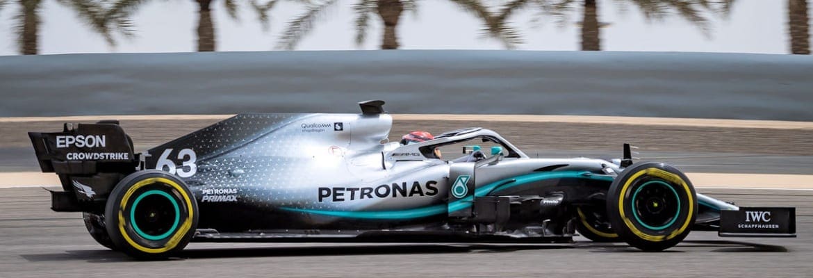 Testes da F1 no Bahrein: guiando pela Mercedes no 2º dia, Russell faz o melhor tempo no ‘combinado’