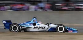 Rahal Latterman domina primeira fila com Takuma Sato largando da pole no Alabama