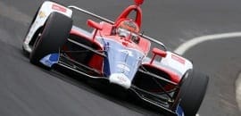 Matheus Leist destaca bom rendimento do carro em 1º teste para a Indy 500