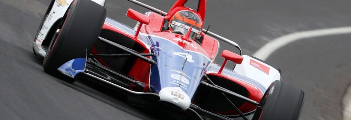 Matheus Leist destaca bom rendimento do carro em 1º teste para a Indy 500