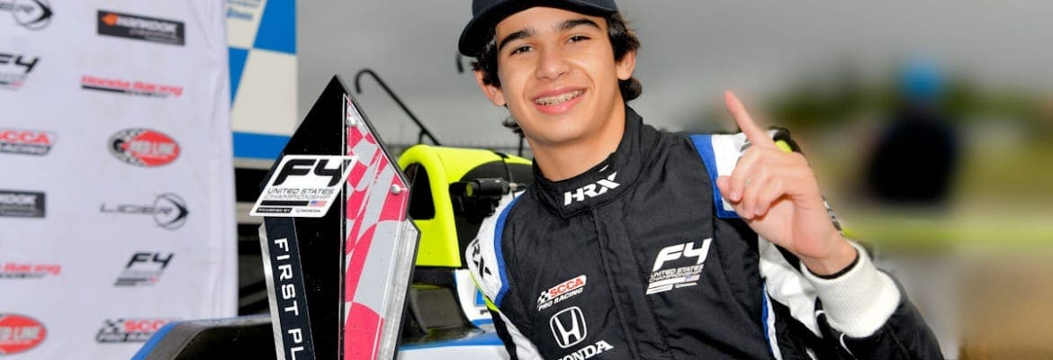 Kiko Porto é o líder da F4 americana após vitória e pódios