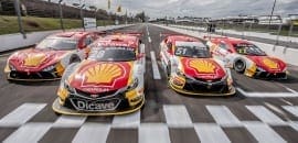 Carros da Shell fazem contato com a pista do Velopark