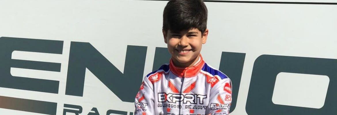 Matheus Ferreira crava melhor volta em duas provas do Europeu de Kart na Bélgica