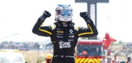 Hubert domina a corrida francesa no domingo com vitória consistente