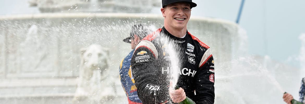 Newgarden vence a corrida um em Detroit; Dixon abandonou pela 1ª vez em dois anos