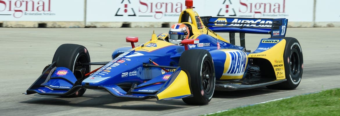 Alexander Rossi larga na pole na corrida um da IndyCar em Detroit; largada acontece neste sábado