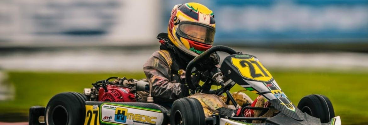 Com 8 anos, Augustus Toniolo é destaque na estreia em competições internacionais de kart