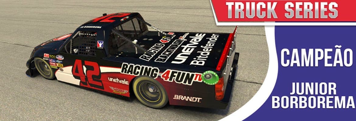 Jr Borborema é campeão da T2 na Nascar Diecast & Collectables Truck Series