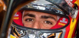 Sainz teve que ‘lutar’ com a nova superfície da pista