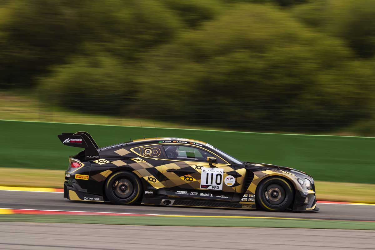 Em prova difícil e chuvosa, Derani é o 29º com único Bentley a cruzar a linha de chegada em Spa