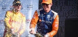 Dixon segura Rosenqvist e vence em Mid-Ohio; Newgarden erra e tem liderança ameaçada