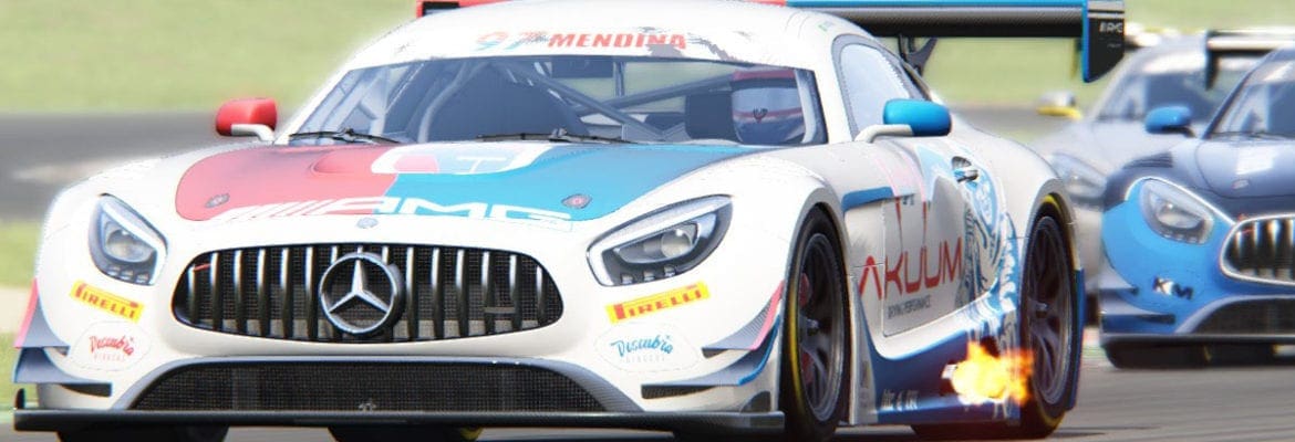 F1BC: Ronan Mendina passa Rafael Amaral na última volta na GT Series