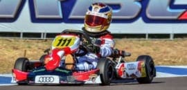 Depois de largar em último na Pré-Final, Augustus Toniolo é vice-campeão brasileiro de kart