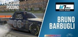 Uma, duas, três: Em Pocono, Bruno Barbugli vence mais uma na M7 Truck Series