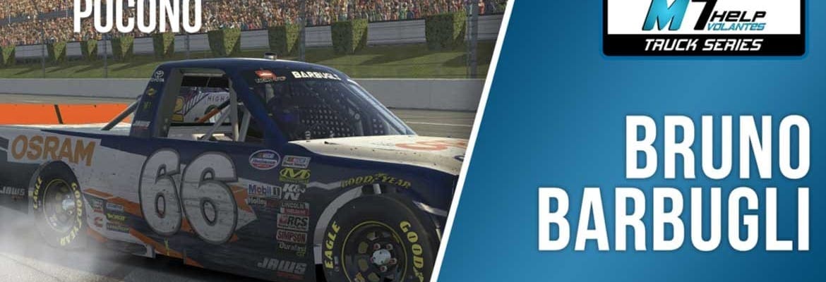 Uma, duas, três: Em Pocono, Bruno Barbugli vence mais uma na M7 Truck Series