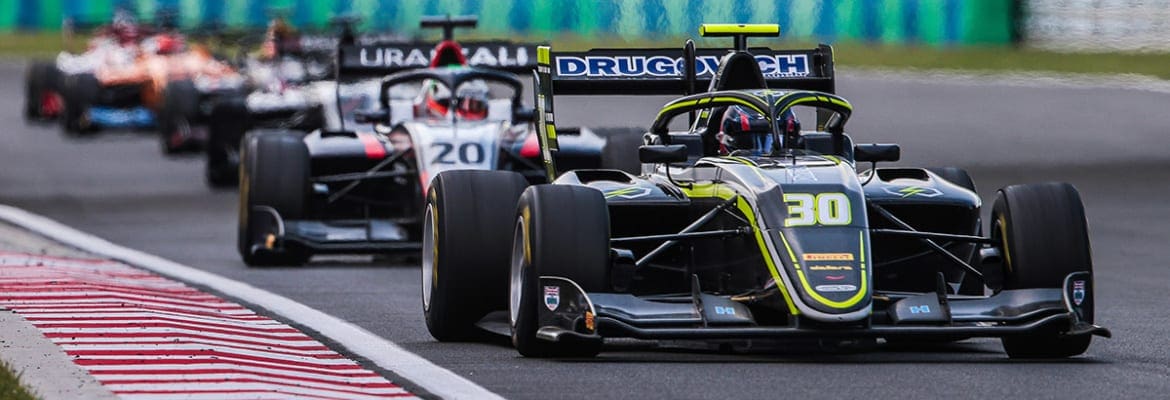 Toque e furo do pneu tiraram Felipe Drugovich do pódio na segunda prova da Fórmula 3 na Hungria