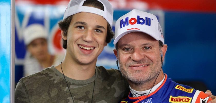 Barrichello e Giaffone formam time inédito de pais e filhos nas 500 Milhas de Kart Rubens Barrichello e Dudu Barrichello - Stock Car