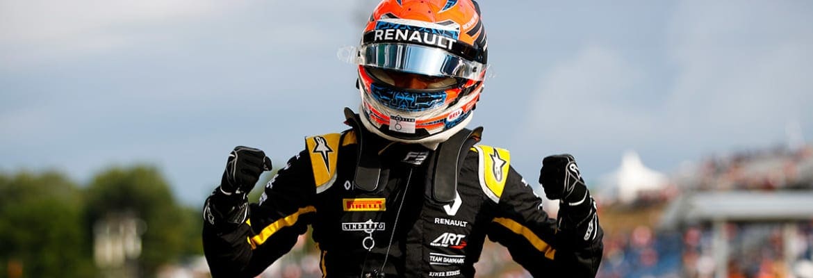 Fim de semana perfeito de Lundgaard continua com sua primeira vitória na Fórmula 3