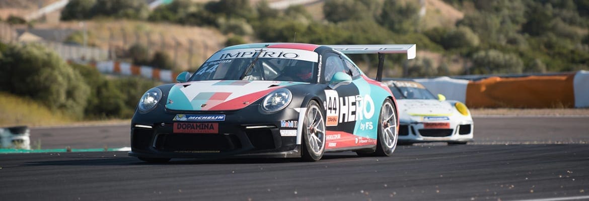 Bruno Baptista é o mais rápido do dia no treino oficial da Porsche Império Carrera Cup no Estoril, com Marcel Coletta em segundo