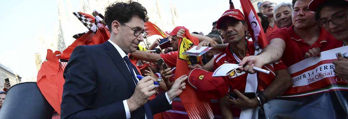 Mattia Binotto: "Terminar em segundo nunca será bom o suficiente para a Ferrari" Mattia Binotto: “Terminar em segundo nunca será bom o suficiente para a Ferrari”