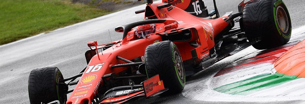 GP da Itália: Charles Leclerc lidera o TL1 marcado pela chuva em Monza