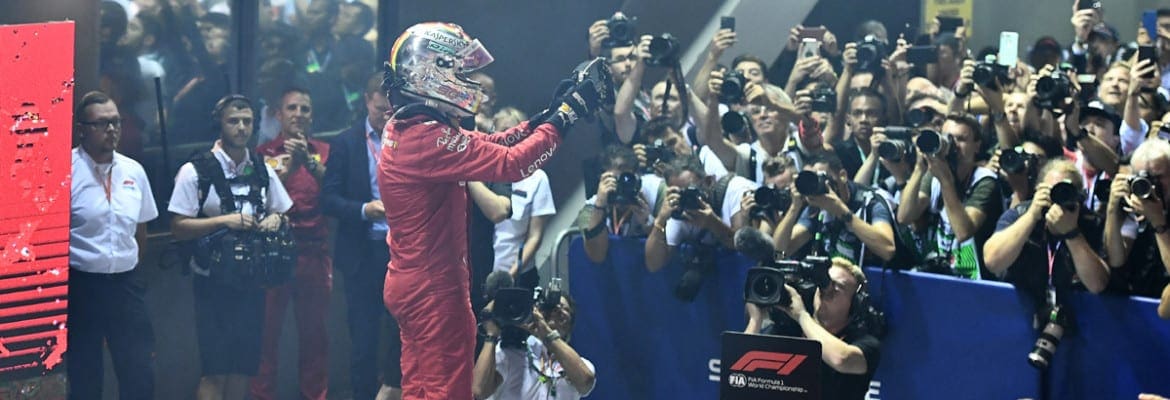 GP de Singapura de F1: Vettel quebra jejum de quase 13 meses e vence com dobradinha da Ferrari