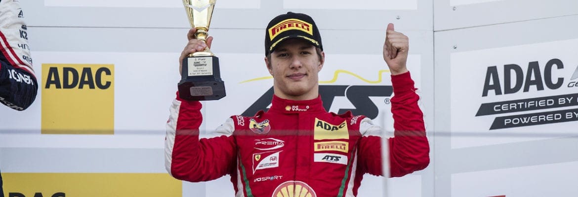 Gianluca Petecof conquista mais um pódio para a Academia Shell Racing no Alemão de Fórmula 4