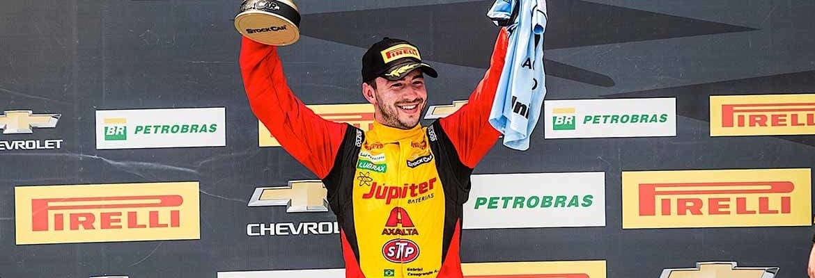 Gabriel Casagrande conquista quarto pódio na temporada com a Crown Racing