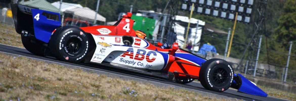 Matheus Leist é destaque na Indy subindo 13 posições para conquistar 8º lugar com a Foyt