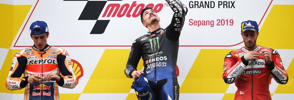 Vinales supera Marquez para vencer a corrida da MotoGP em Sepang