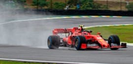 Charles Leclerc comemora sexta-feira positiva no Brasil