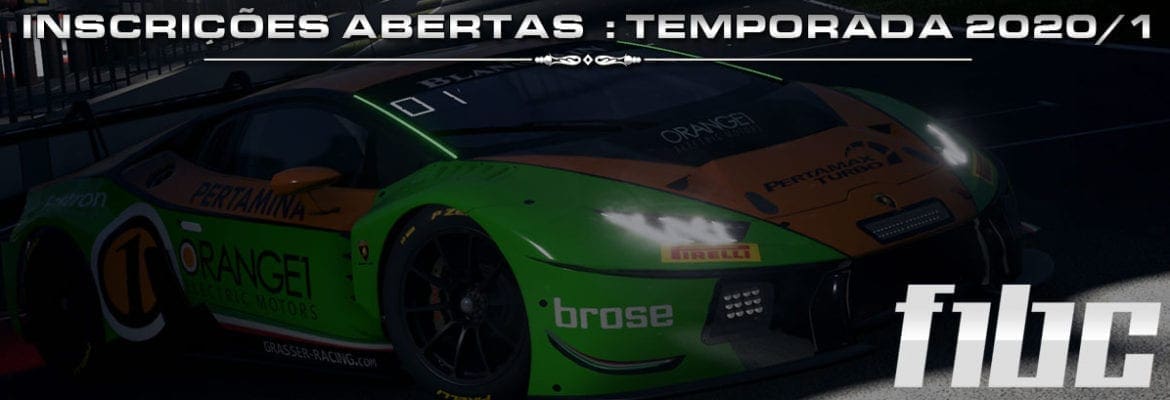 F1BC abre inscrições para a temporada 2020/1 em seus 14 campeonatos