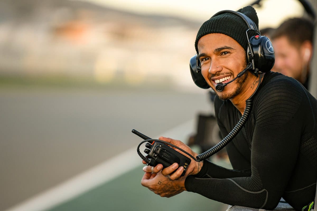 Lewis Hamilton - Teste MotoGP