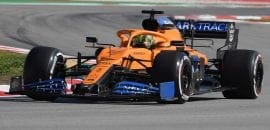 Com Norris ao volante, McLaren trabalhou no desempenho do MCL35 no penúltimo dia dos testes