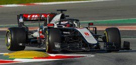Haas conclui semana em Barcelona com problema na embreagem do VF20