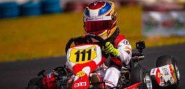 Kart: com apenas 8 anos, Augustus Toniolo faz estreia internacional no SKUSA