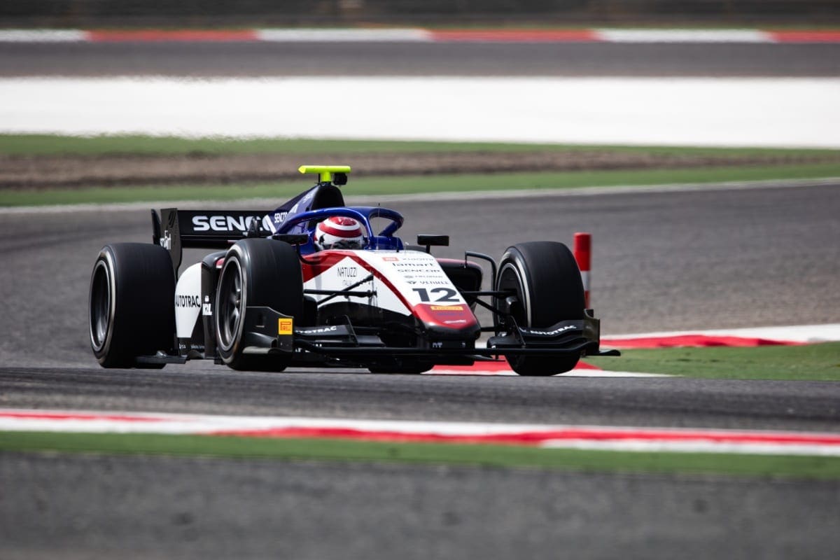 GALERIA: Piquet, Drugovich e Samaia, os brasileiros do grid da F2, durante os testes no Bahrein