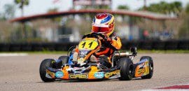 Após cancelamentos no kart, Augustus Toniolo faz balanço positivo de estreias nos EUA