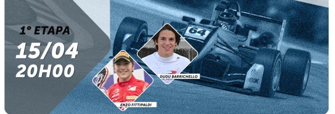 AO VIVO: acompanhe o Desafio Virtual das Estrelas, organizado por Dudu Barrichello e Enzo Fittipaldi