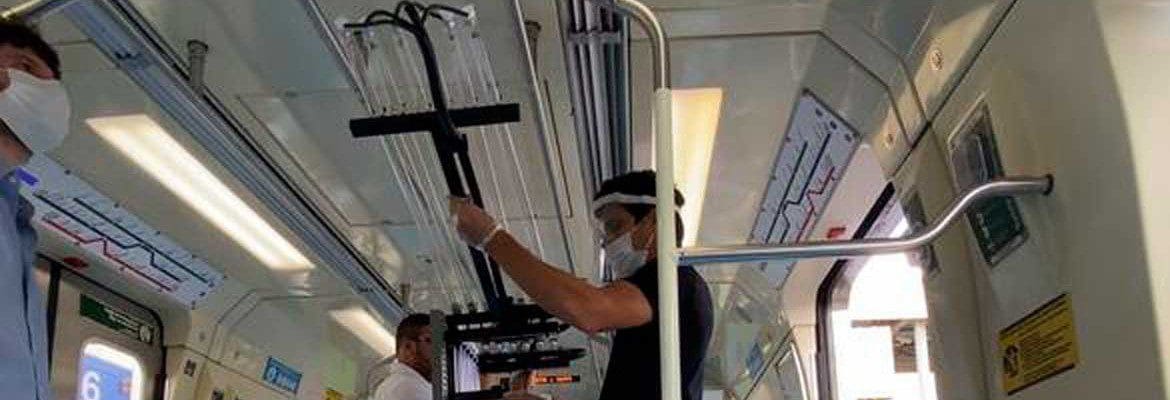 Em nova iniciativa, Di Grassi apresenta equipamento para higienizar trens e ônibus