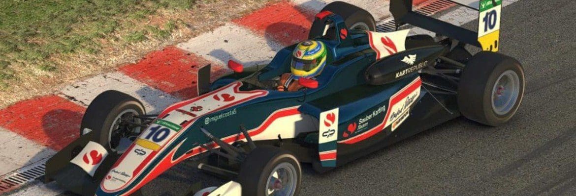 Miguel Costa encerra campeonato de F3 eSports com sétimo lugar em Silverstone
