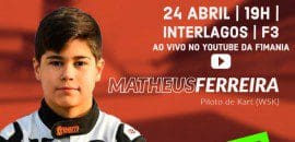 Matheus Ferreira estreia em corridas virtuais com grandes nomes do automobilismo em Interlagos