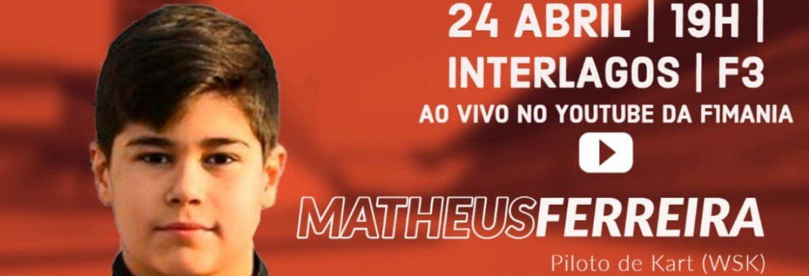 Matheus Ferreira estreia em corridas virtuais com grandes nomes do automobilismo em Interlagos