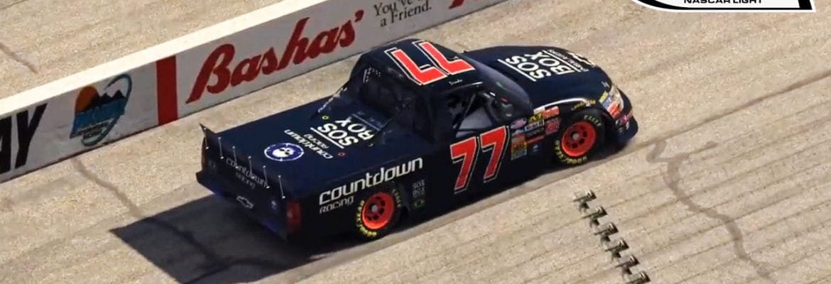 Endrigo de Castro (Countdown Racing) dá show em Phoenix na Nascar Light