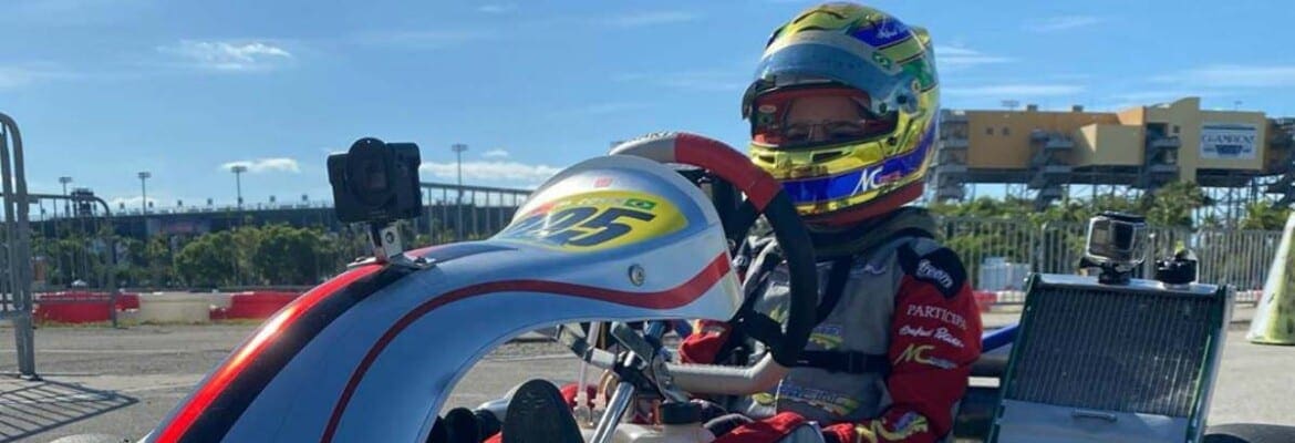 Miguel Costa retorna aos treinos de kart nos EUA e segue brilhando no automobilismo virtual