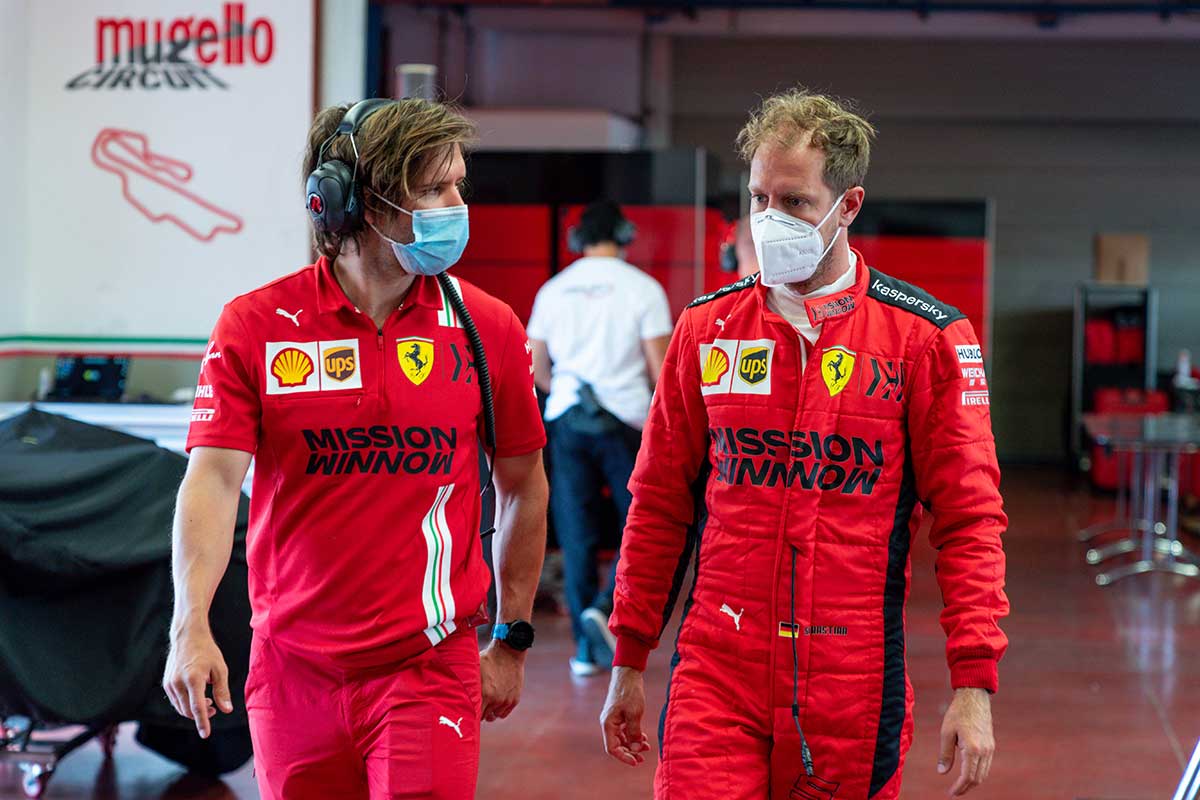 Sebastian Vettel (Ferrari) - Teste Mugello pós-covid
