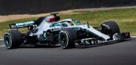 Bottas testa Mercedes W09 em Silverstone