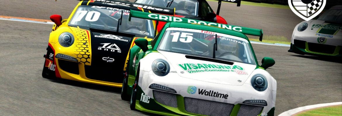 F1BC: Fred Quintão (Grip) leva a melhor em intensa corrida da Copa Porsche em Londrina